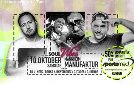 10.10 Soul Vibes @Manufaktur Werbeplakat