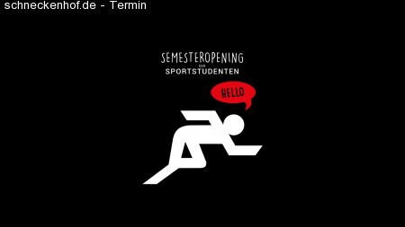 Semesteropening der Sportstudenten Werbeplakat