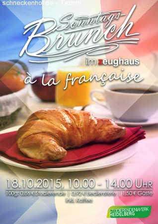 Sonntagsbrunch à la francaise Werbeplakat