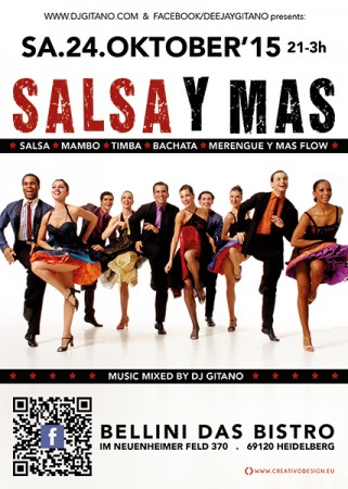 Salsa y Mas by Dj Gitano Werbeplakat