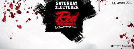 Red Madness - Halloween Party Werbeplakat