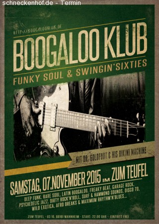 Boogaloo Klub Werbeplakat