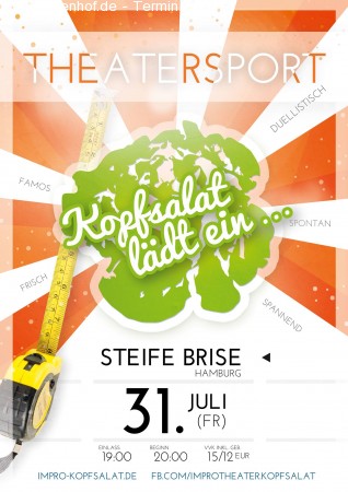 Kopfsalat lädt ein...Theatersport! Werbeplakat