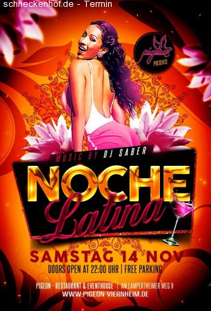 Noche Latina by DJ Saber Werbeplakat