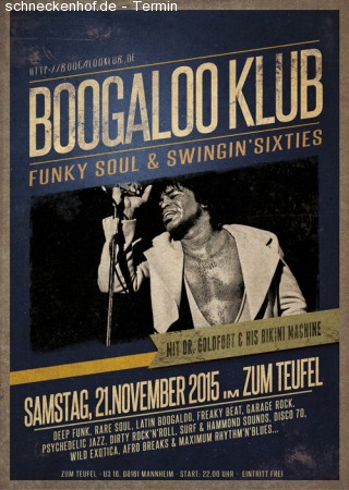 Boogaloo Klub Werbeplakat