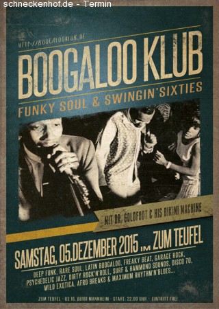 Boogaloo Klub Werbeplakat