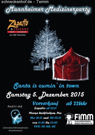 Medizinerfete - Christmas Edition Werbeplakat