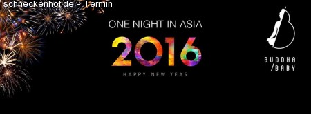 Silvester Party - One Night In Asia Werbeplakat