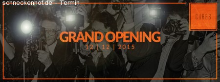 Grand Opening – CUBES Club Werbeplakat