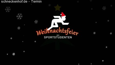 Weihnachtsfeier der Sportstudenten Werbeplakat