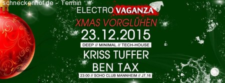 Electrovaganza ♥ XMAS Vorglühen Werbeplakat