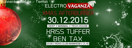 Electrovaganza • XMAS Afterburner Werbeplakat