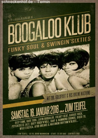 Boogaloo Klub Werbeplakat