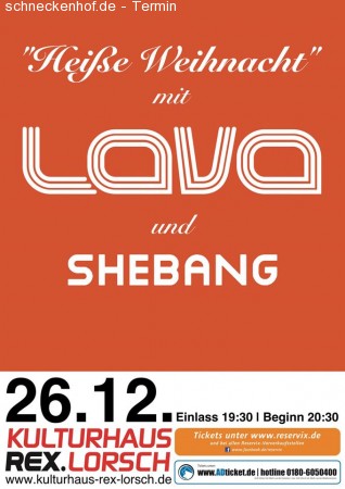 Lava & Support: Shebang Werbeplakat