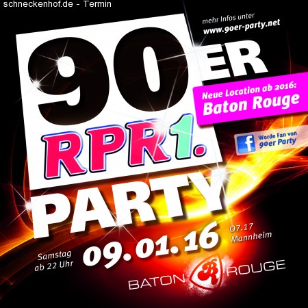 Radio Regenbogen 2000er Party Werbeplakat