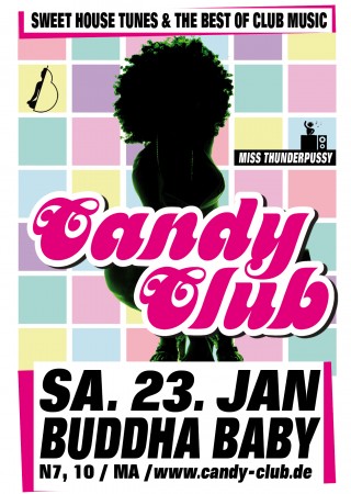 Candy Club Werbeplakat