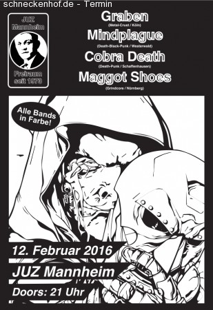 Punk & Metal Konzert Im JUZ Werbeplakat