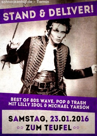 Stand & Deliver - Best Of 80s Wave & Pop Werbeplakat