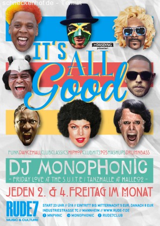 It's all good feat. The Suite DJ-Team Werbeplakat