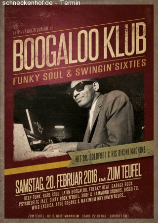 Boogaloo Klub Werbeplakat