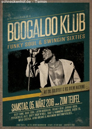 Boogaloo Klub Werbeplakat