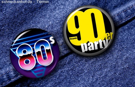 90er & 80er-Party - Fasching Special Werbeplakat