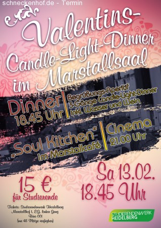 Valentins-Dinner & Cinema Werbeplakat