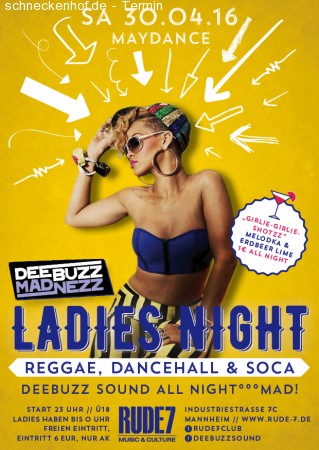 Ladies Night - Dancehall, Soca & Reggae Werbeplakat