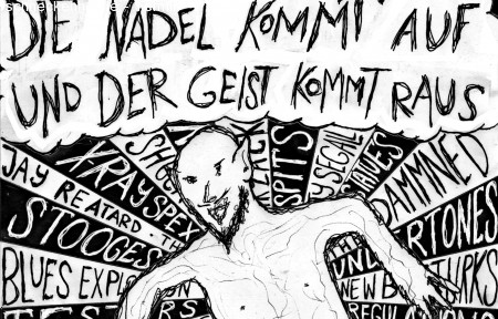 Die Nadel kommt auf und der Geist kommt Werbeplakat