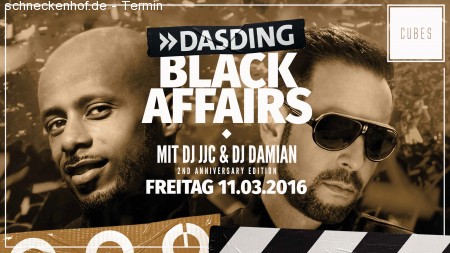 2 Years: DASDING Black Affairs | CUBES Werbeplakat