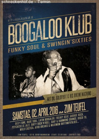 Boogaloo Klub Werbeplakat