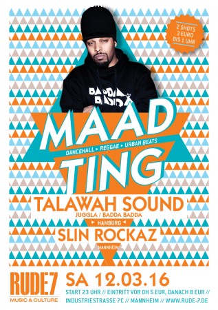 Maad Ting - Talawah Sound (Juggla/Badda) Werbeplakat