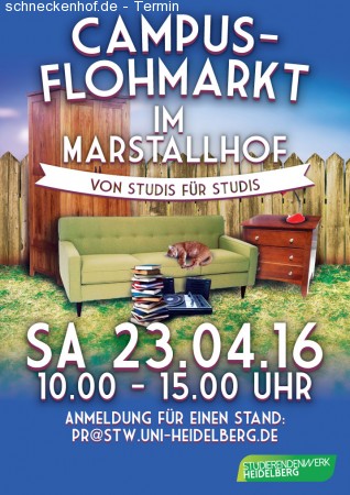 Campus-Flohmarkt Werbeplakat