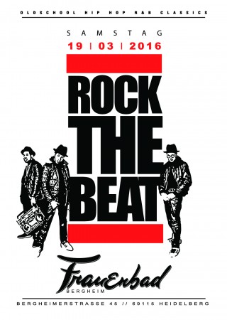 Rock The Beat - Oldschool Hip Hop Werbeplakat