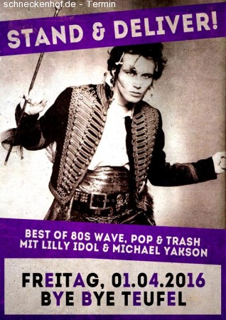 Stand & Deliver - Best Of 80s Wave & Pop Werbeplakat