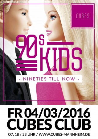 90s KIDS – Nineties till now | CUBES Werbeplakat