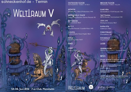 Welttraum V Werbeplakat