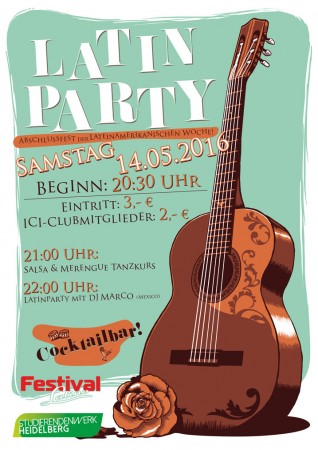 Latin-Party mit DJ Marco aus Mexiko Werbeplakat