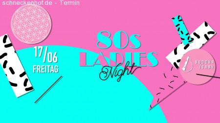 80s Ladies Night Werbeplakat