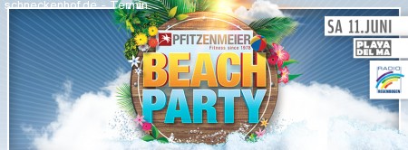 Pfitzenmeier Beach Party Werbeplakat