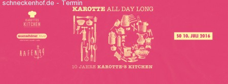 10YRS Karottes Kitchen Werbeplakat