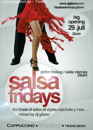 Salsa Fridays Grand Opening Werbeplakat