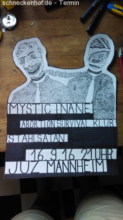 Punk/ Hardcore/ Metal Konzert Im Juz Werbeplakat