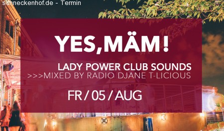 Yes, Mäm! - Mit DJane T-Licious Werbeplakat