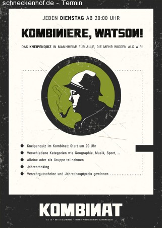 Kombiniere, Watson! Werbeplakat