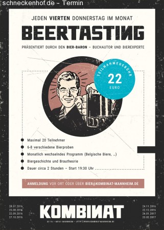 Beertasting - Entdecker Session Werbeplakat