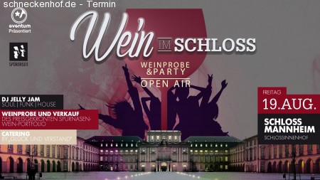 Wein im Schloss - Weinprobe & Party Werbeplakat