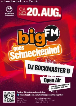 bigFM goes Schneckenhof Summer Closing Werbeplakat