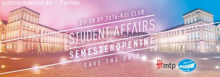 Student Affairs Semester Opening Werbeplakat