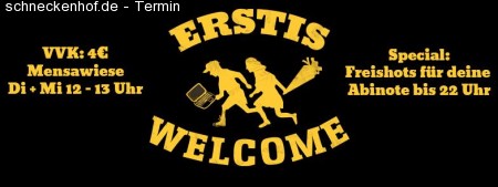 Erstis Welcome - AStA Erstsemester Party Werbeplakat